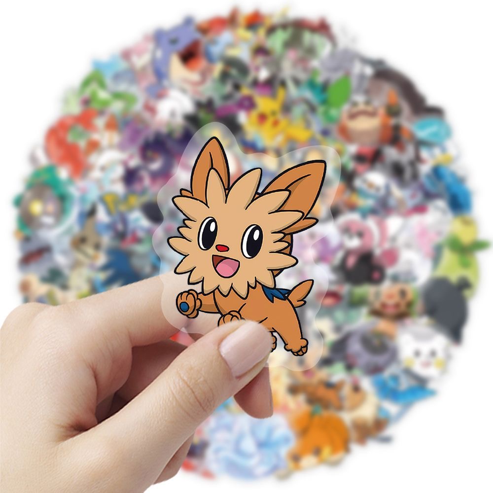 Tablet Cute Accessories - 100 Adet Pokémon Çıkartması Sevimli Karikatür