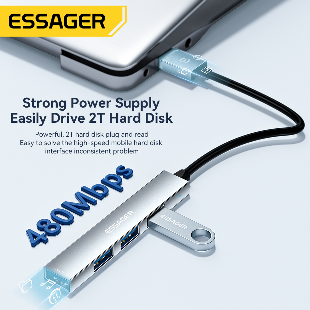Essager 4'ü 1 arada USB C Kabl - Usb Hub Type C incelemesi ve fiyatı